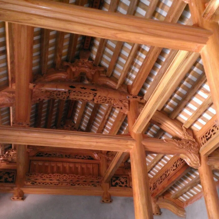 nhà gỗ xoan 3 gian